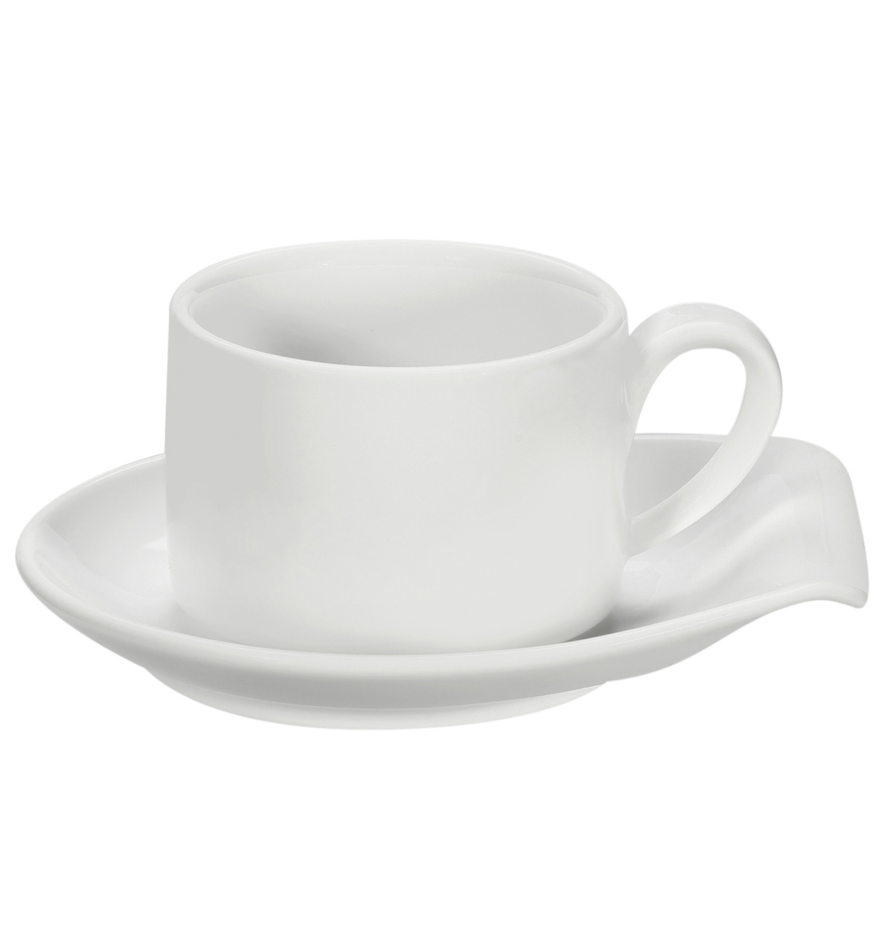 Taza Caf Cortado C Platillo Cl Multiforma White Vista Alegre