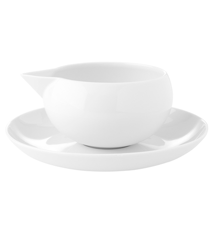 Large porcelain coffee cup and saucer from the Domo White collection  inspired by modern minimalist trends - Vista Alegre