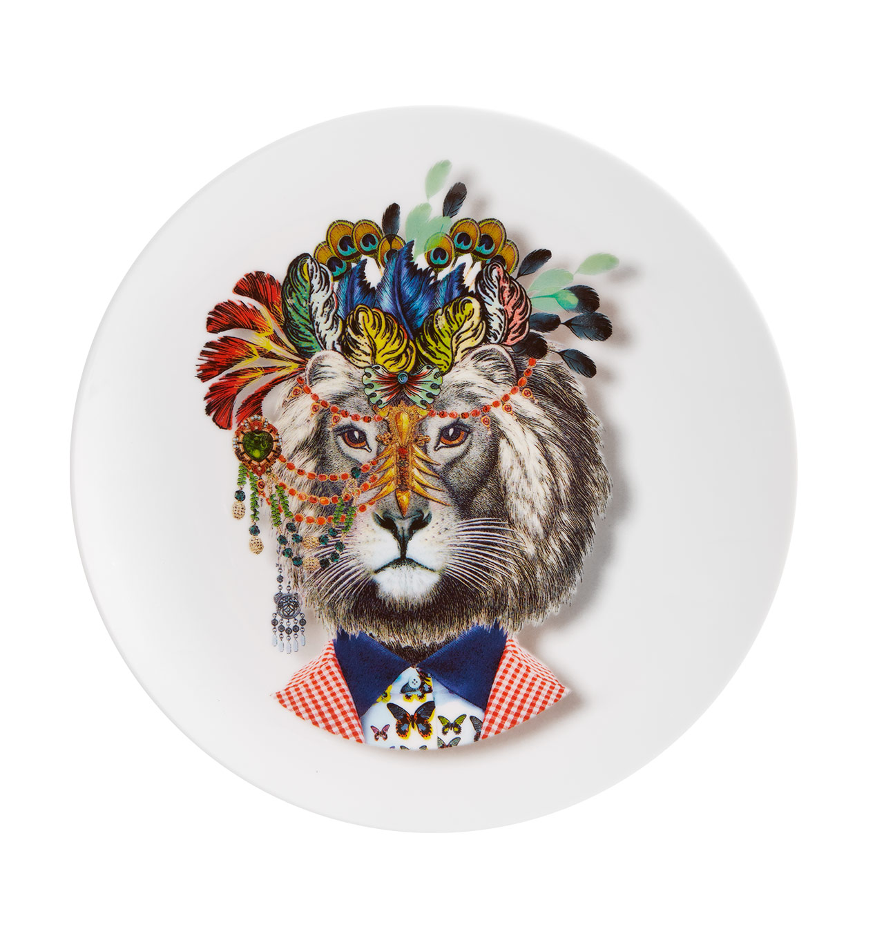 Vista Alegre Love Who You Want Dessert Plate - Mister Tiger Design By Christian Lacroix - View #5