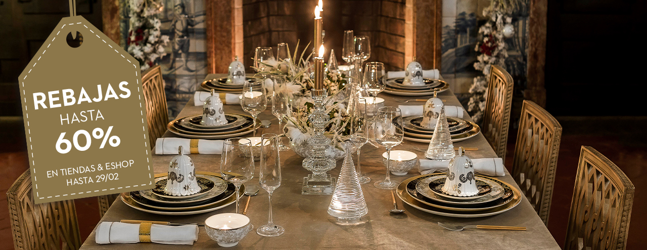 Não perca! Promoções até 60% numa grande seleção de artigos de mesa e decoração