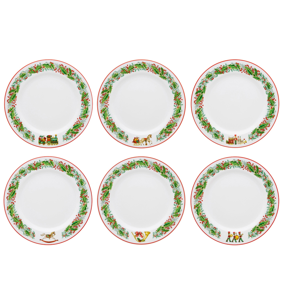 Set 6 Bread & Butter Plates Christmas Magic | Vista Alegre