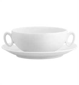 Broadway White - Consomme Cup & Saucer