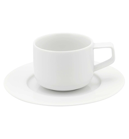 Silkroad White - Coffee Cup & Saucer