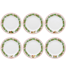 Christmas Magic - Set 6 Dessert Plates