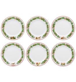 Christmas Magic - Set 6 Bread & Butter Plates