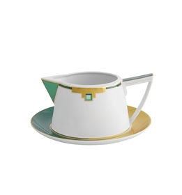 Emerald - Sauceboat and Stand