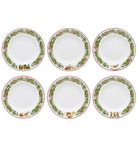 Vista Alegre Christmas Magic Soup Plates