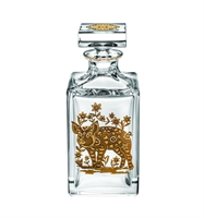Golden - Whisky Decanter with Gold Pig